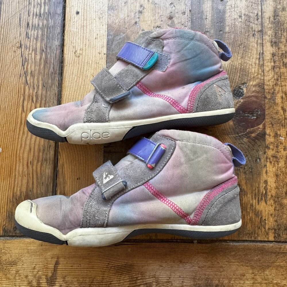 Plae Shoe Girls Max Youth Pink Multicolor Hi Top Sneaker Shoes Size US 1.5 EU 32